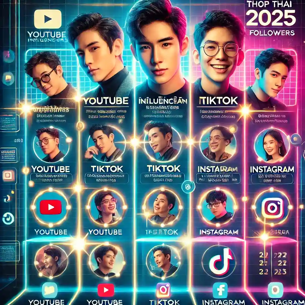 จัดอันดับ Influencer ไทย ปี 2025